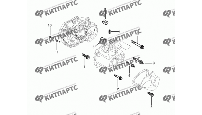 Крепление картера КПП Dong Feng S30