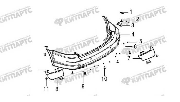 Бампер задний Great Wall