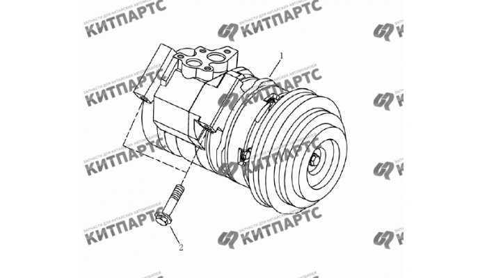 Компрессор кондиционера Geely