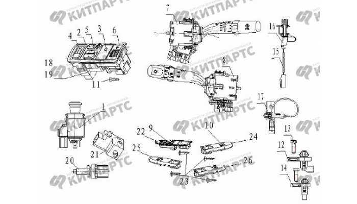 Переключатели Geely Vision (FC)